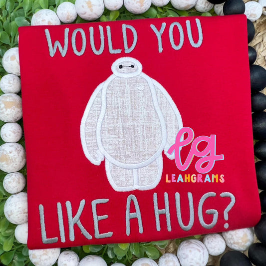 Inspired Applique Shirt- Baymax