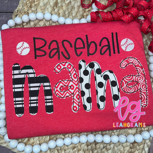 Baseball *Special Name* Applique Shirt - Adult