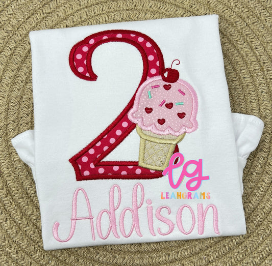 Ice Cream Birthday Shirt