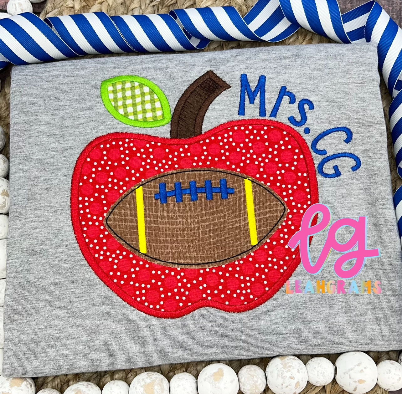 Apple with Football Spirit Shirt - Adult