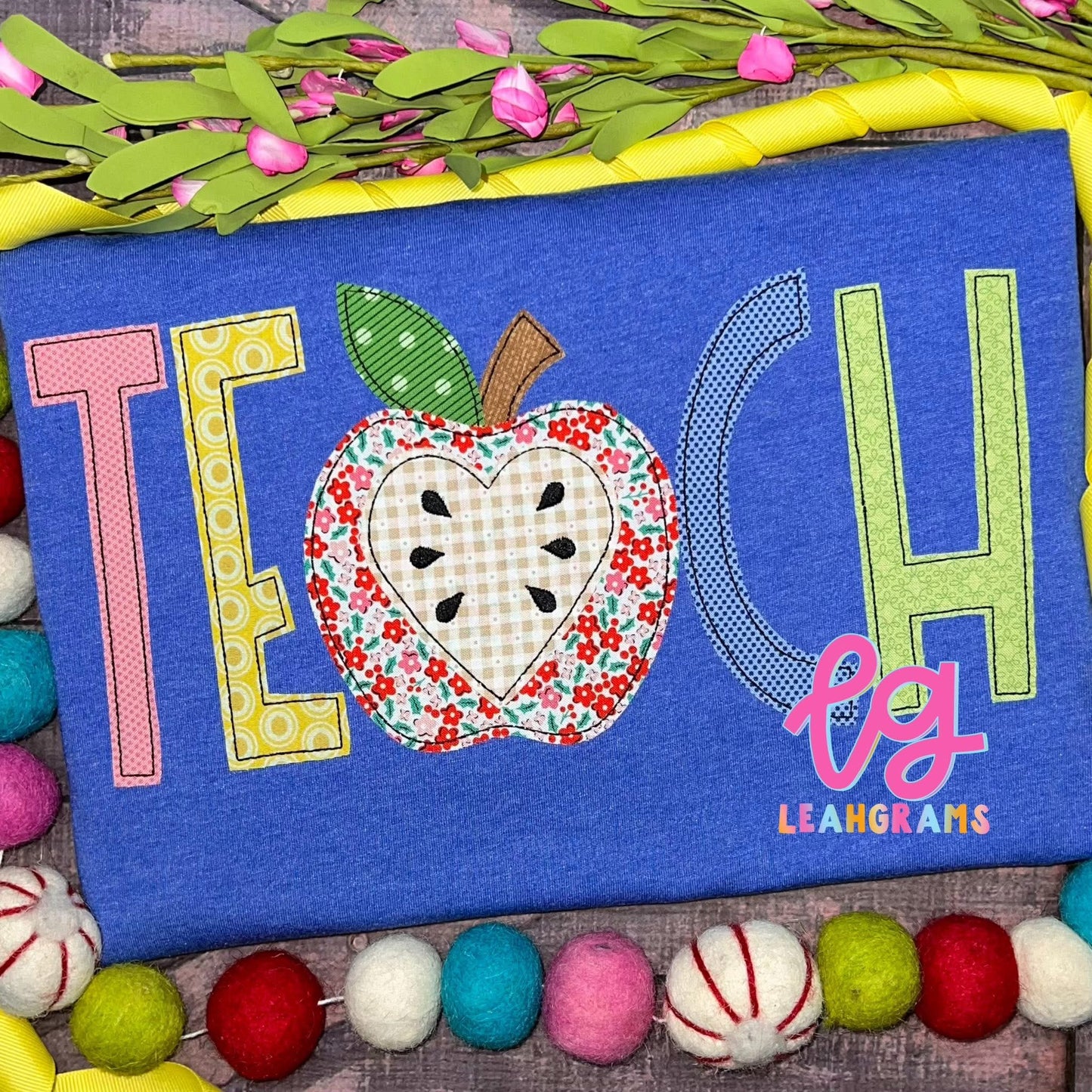 Apple Teach Appliqué Shirt