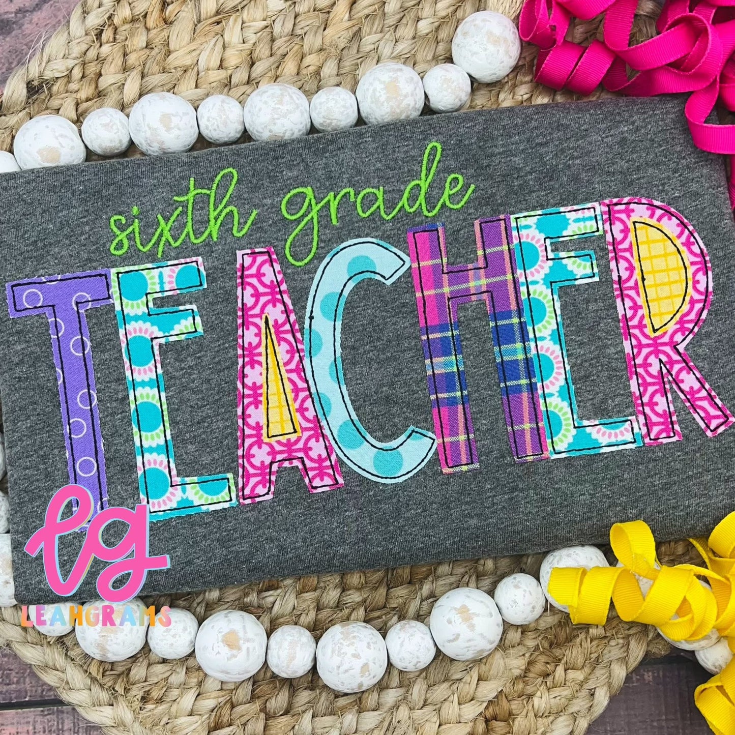 *Custom Grade* Cursive Teacher Appliqué Shirt