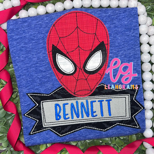 Spidey with Name Appliqué Shirt