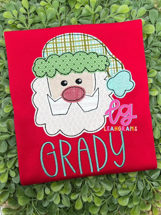 Santa Applique Shirt - Boy