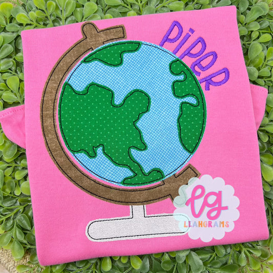 World Globe Appliqué Shirt
