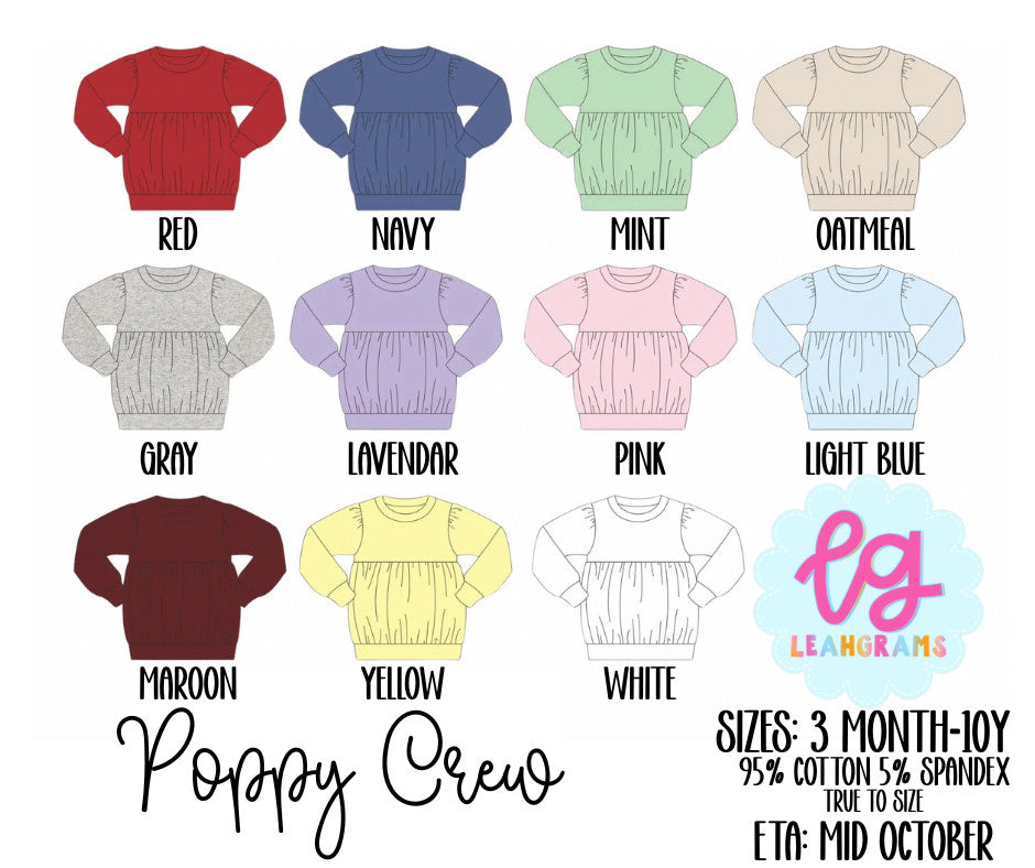 Poppy Bubble Sweatshirt